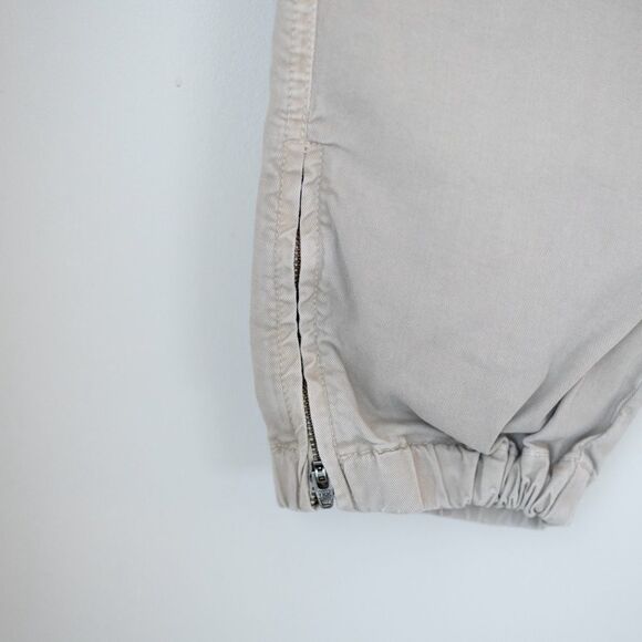 Nili Lotan Cropped French Military Capri Jogger Pant Eggshell Ivory Size 8 - Picture 6 of 10